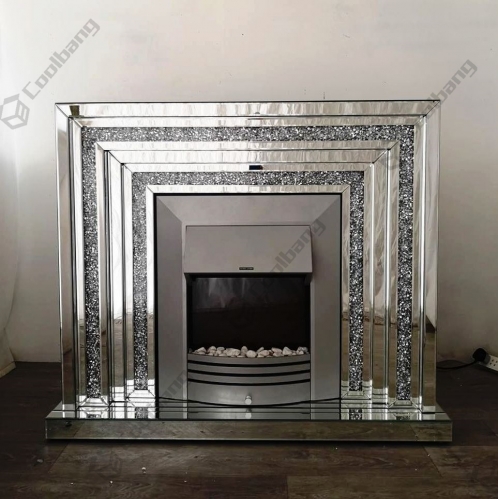 Modern Home Crushed diamond fireplace-CBFK02