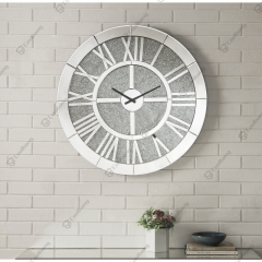 Modern Mirrored Home Decor Round Wall Clocks