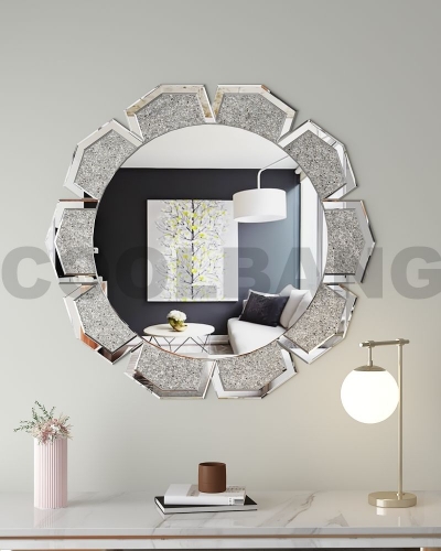 Living Room Home Decorative wall mirror Round Flower shape mirrors