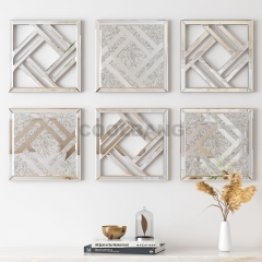 Modern Sliver Mirror Decorative Combination Wall Art